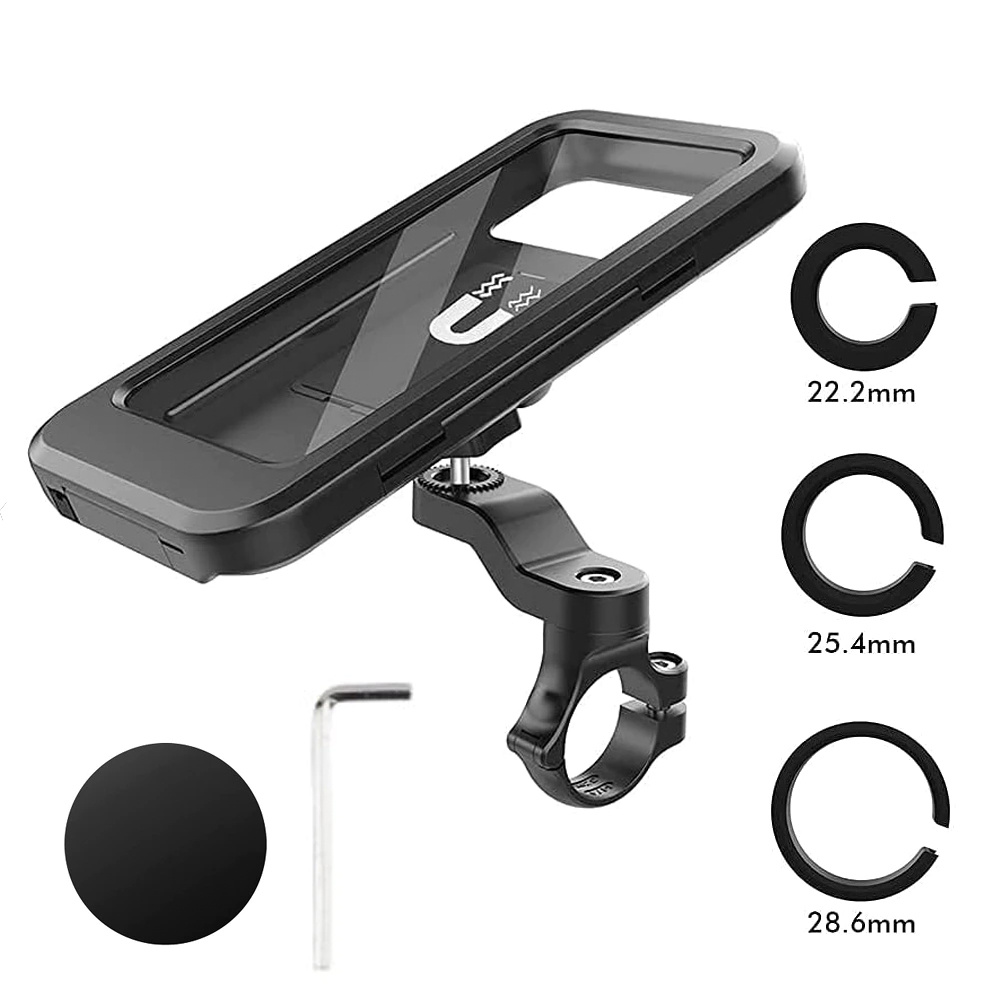 HL-69B, Fahrrad Handyhalterung, wasserdichte Smartphone Halter mit  Touch-Screen, 360° Drehbare, für Handy zu 6,7 Zoll, kompatibel mit Fahrrad  Motorrad